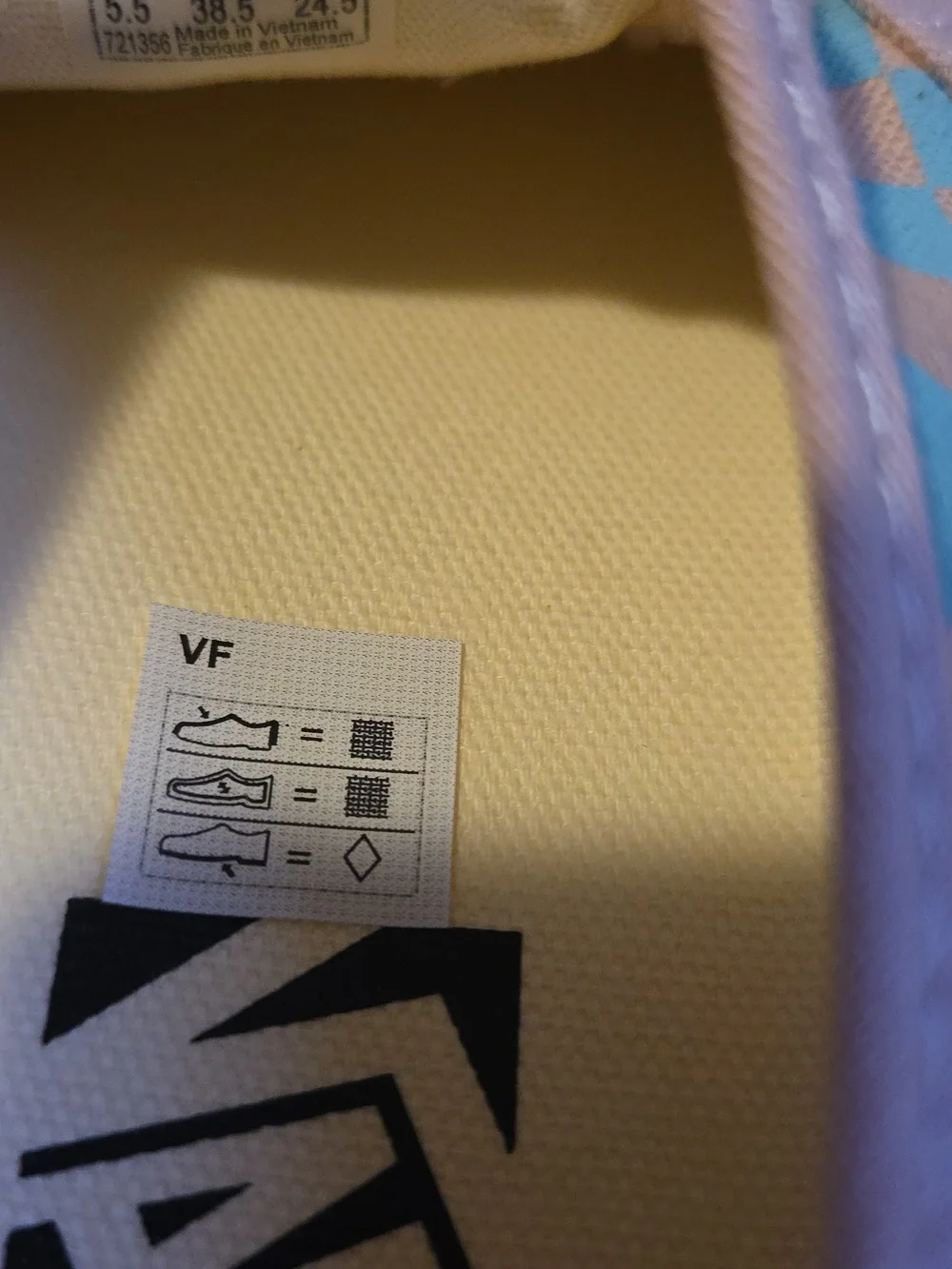 Vans Sepia Rose Pink And Teal Blue Womens Size 8 - Picture 5 of 9